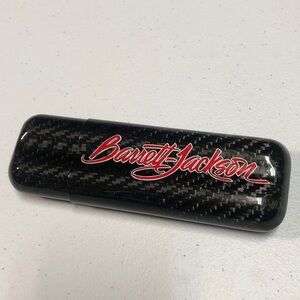 Barrett Jackson Cigar Case Adjustable Length Black Carbon Fiber Look